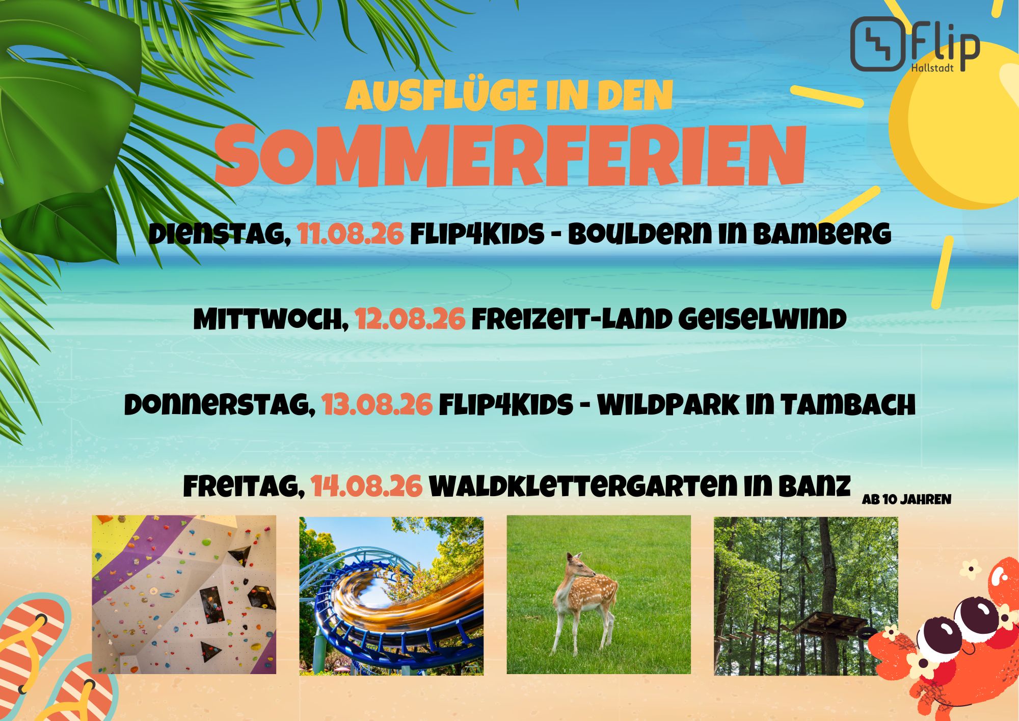 Aushang Ausflüge Sommer 2026